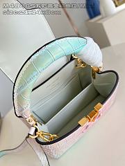 Bagsaaaa Louis Vuitton Capucines Mini bag multi-color crocodile-embossed leather - 21cm - 4