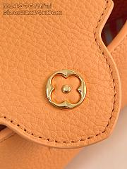 Bagsaaa Louis Vuitton Capucines Mini handbag in orange Taurillon leather - 21cm - 2