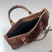Bagsaaa Balenciaga Le City Bag Small in light espresso waxed suede calfskin - 30cm - 4
