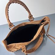 Bagsaaa Balenciaga Le City Bag Small in camel suede calfskin - 30cm - 4
