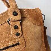 Bagsaaa Balenciaga Le City Bag Small in camel suede calfskin - 30cm - 2