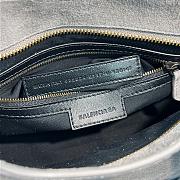 Bagsaaa Balenciaga Le City Bag Small in storm grey waxed suede calfskin - 30cm - 4