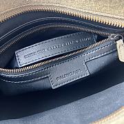 Bagsaaa Balenciaga Le City Bag Small in olive green waxed suede calfskin - 30cm - 2