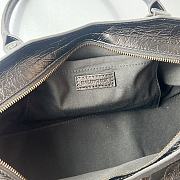 Bagsaaa Balenciaga Le City Bag East-West in black Arena lambskin - 40 cm - 2