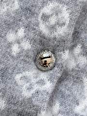 Bagsaaa Louis Vuitton Monogram Brushed Knit Cardigan gray - 2