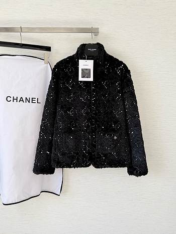 Bagsaaa Chanel sherpa black jacket