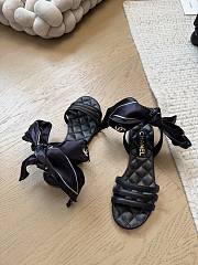 Bagsaaa Chanel Sandals G46940 black Lambskin & Silk - 3