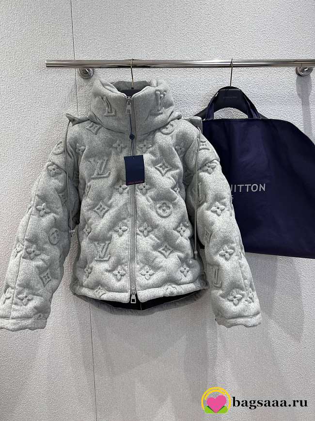 Bagsaaa Louis Vuitton Monogram Boyhood Puffer Jacket in grey - 1