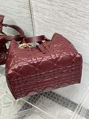 Bagsaaa Medium Dior Toujours Bag Plum Macrocannage Calfskin - 28.5cm - 2