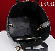 Bagsaaa Medium Dior Toujours Bag Black Flat Macrocannage Calfskin - 28.5cm - 3