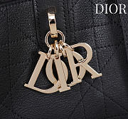Bagsaaa Medium Dior Toujours Bag Black Flat Macrocannage Calfskin - 28.5cm - 2