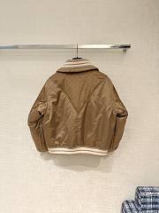 Bagsaaa Louis Vuitton Padded Bomber Jacket in a seasonal brown/gold - 4