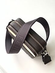 Bagsaaa Fendi Squared FF & Leather Camera Case Organizer in brown and white - 18cm - 4