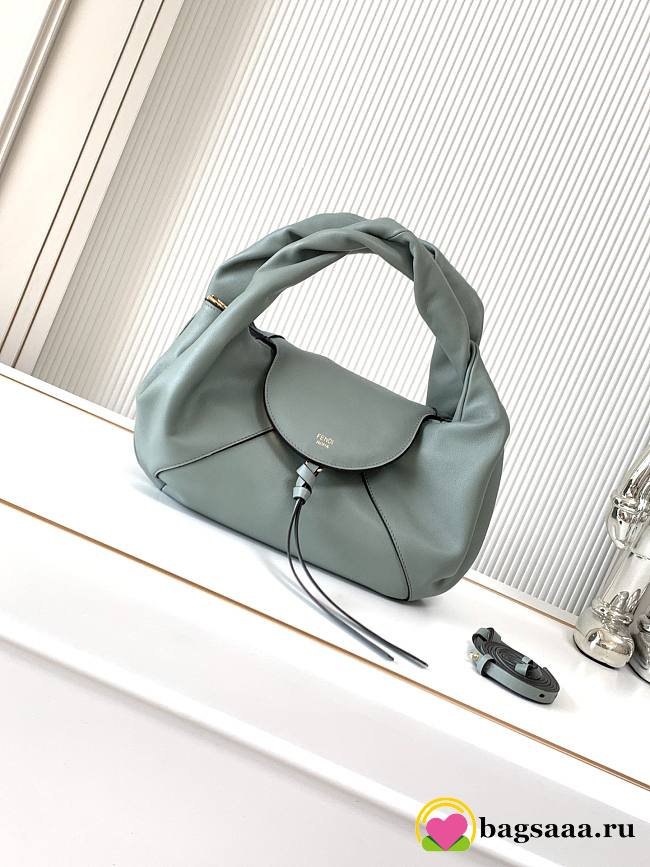 Bagsaaa Fendi Spy small leather bag in a green (matcha) color - 32cm - 1