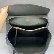 Bagsaaa Balenciaga Carrie medium grained-leather tote bag in a grey/khaki color - 44cm - 4