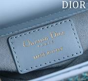 Bagsaaa Dior Lady D-Joy bag in cloud blue color with a crystal-studded - 16cm - 4