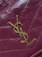 Bagsaaa YSL Saint Laurent Niki Small tote bag in red crinkled glossed-leather - 35cm - 2