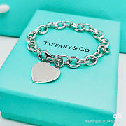 Bagsaaa Return to Tiffany Heart Tag Charm Bracelet in Silver - 1
