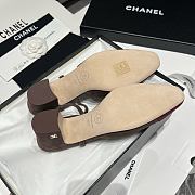 Bagsaaa Chanel slingback pumps in burgundy suede and brown - 2