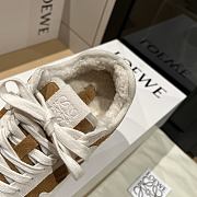 Bagsaaa Loewe Ballet Runner 2.0 sneakers in a tan and white colorway - 4