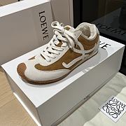 Bagsaaa Loewe Ballet Runner 2.0 sneakers in a tan and white colorway - 3