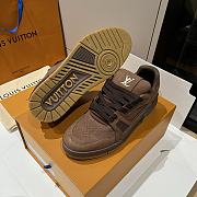 Bagsaaa Louis Vuitton LV Trainer sneakers in moka brown - 3