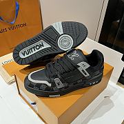 Bagsaaa Louis Vuitton LV Trainer sneaker in black Damier denim - 3