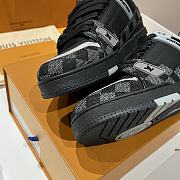 Bagsaaa Louis Vuitton LV Trainer sneaker in black Damier denim - 2
