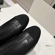 Bagsaaa Chanel black leather cap-toe ankle boots with zipper - 4