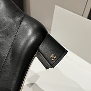 Bagsaaa Chanel black leather cap-toe ankle boots with zipper - 2
