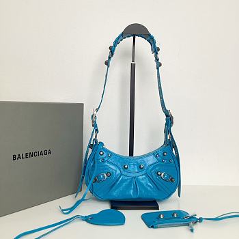 Bagsaaa Balenciaga Le Cagole XS shoulder bag in sky blue - 26cm