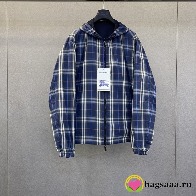 Bagsaaa Burberry Reversible Check Hooded Jacket - 1