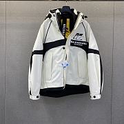 Bagsaaa Balenciaga 3B Sports Icon Water Repellent Hoodie Oversized jacket in white - 1