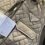 Bagsaaa black Prada Re-Nylon jacket with a quilted vest overlay - 2