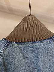 Bagsaaa Miu Miu Denim blouson jacket Navy - 4