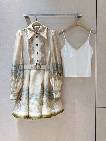 Bagsaaa Zimmermann Rebellion Marine Mini Dress