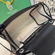 Bagsaaa Goyard Rouette Souple PM bag in black goyardine canvas and leather -30cm - 4