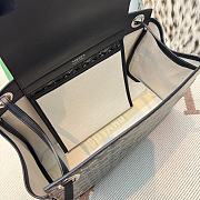 Bagsaaa Goyard Rouette Souple PM bag in black goyardine canvas and leather -30cm - 2