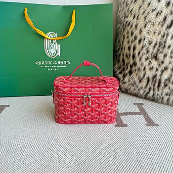 Bagsaaa Goyard Muse vanity case in blue Goyardine canvas - 16cm 