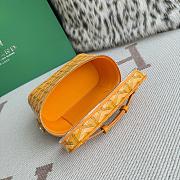 Bagsaaa Goyard Muse vanity case in yellow Goyardine canvas - 16cm - 3