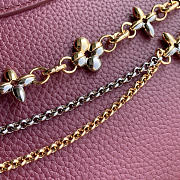 Bagsaaa Louis Vuitton Capucines Mini handbag in wine red Taurillon leather with gold - 21cm - 4