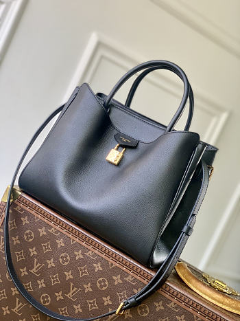 Bagsaaa Louis Vuitton Vendôme PM bag in black calfskin leather - 28.5cm