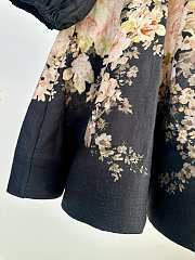 Bagsaaa Zimmermann Hypnotic Buttoned Midi Dress black & cream - 4