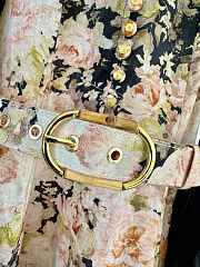 Bagsaaa Zimmermann Hypnotic Buttoned Midi Dress black & cream - 3