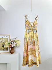 Bagsaaa Zimmermann Maxine Picnic paisley linen bustier dress - 1