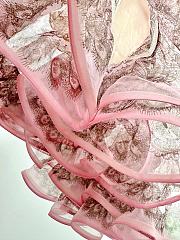 Bagsaaa Zimmermann Crush embellished silk-organza maxi dress in the Pink Lace - 3