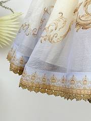 Bagsaaa Zimmermann Hypnotic V Neck Mini Dress in the colorway Cream - 2