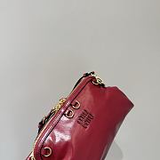 Bagsaaa Miu Miu Aventure nappa leather bag in red - 24cm - 2