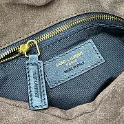 Bagsaaa YSL Saint Laurent Puffer Small shoulder bag in brown suede with gold - 29cm - 3