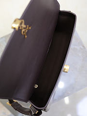 Bagsaaa YSL Saint Laurent Solferino medium shoulder bag in box leather dark brown - 29cm - 4